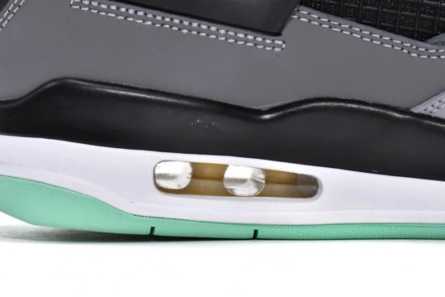 1st Kicks Shoes Glow Air 4 Retro Jordan Green 308497-033 0723
